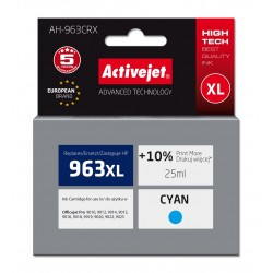 Activejet AH-963CRX Ink (replacement for HP 963XL 3JA27AE; Premium; 1760 pages; 25 ml, cyan)