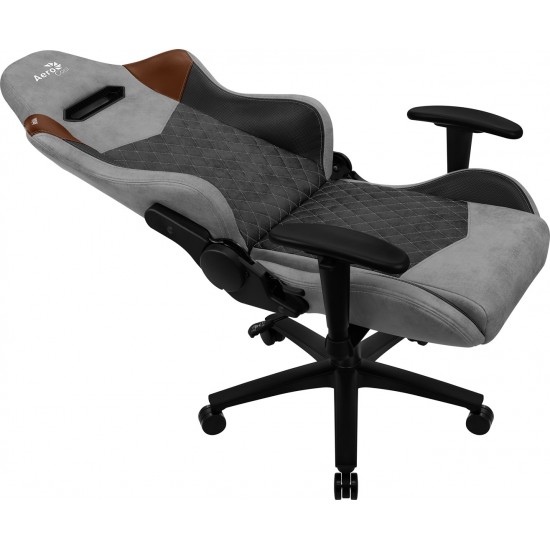 Aerocool DUKE AeroSuede Universal gaming chair Black, Brown, Grey