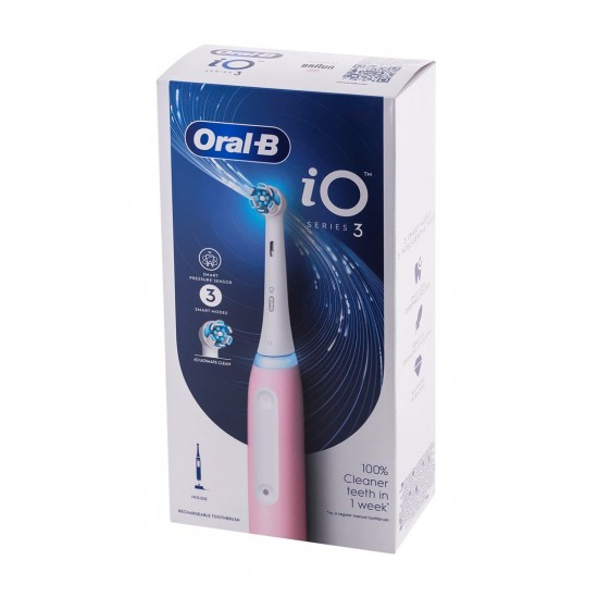 Oral-B IOSERIES3ICE rotary-pulsating electric toothbrush for adults pink