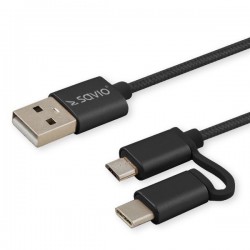 Kabel Anker 322 USB-A do USB-C 0.9m czarny