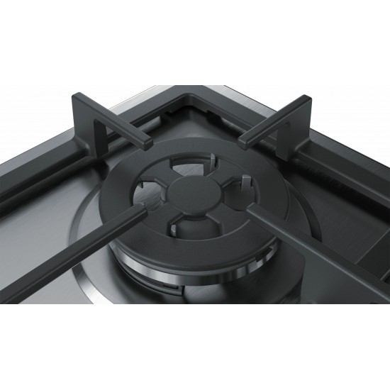 Bosch Serie 4 PGH6B5B90 hob Stainless steel Built-in Gas 4 zone(s)