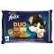 Felix Fantastic Duo meat - beef and poultry, chicken and kidney, lamb and veal, turkey and liver - 4 x 85g