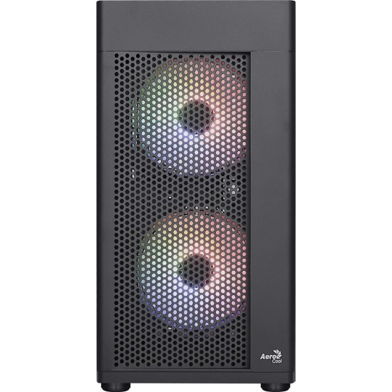 Aerocool HEXFORMBKV2 Micro ATX PC Case 3 Fans FRGB Black