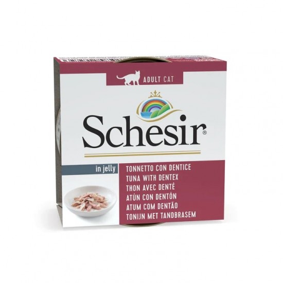 SCHESIR in jelly Tuna with dentex - wet cat food - 85 g