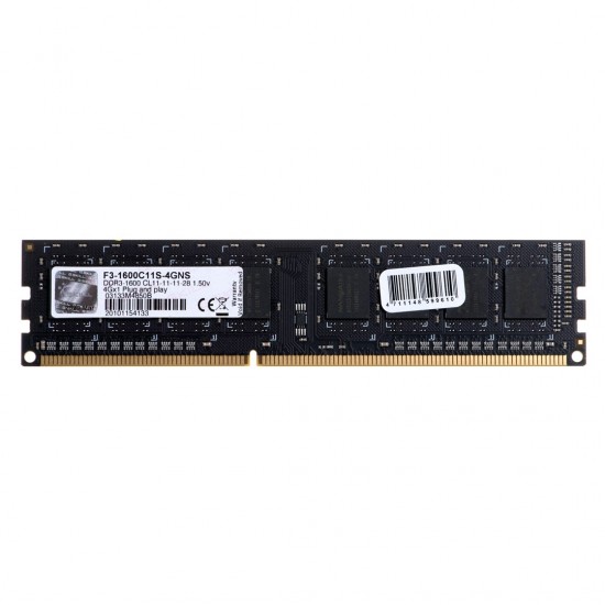 G.Skill 4GB DDR3-1600 memory module 1600 MHz