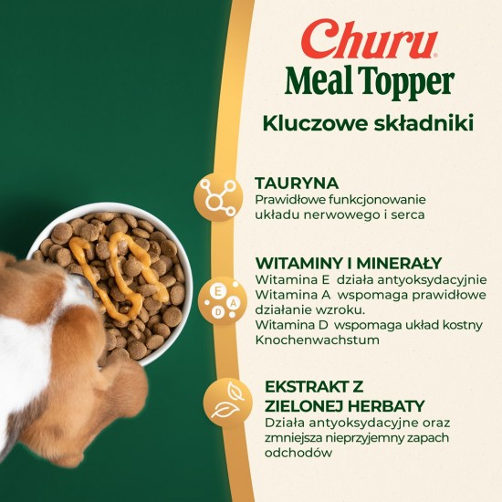 INABA Churu Meal Topper Chicken with pumpkin - dog treat - 4 x 14g