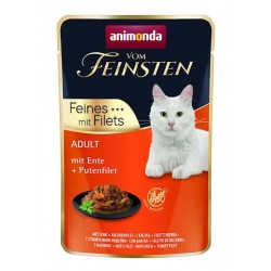 ANIMONDA vom Feinsten Duck, turkey fillet - wet cat food - 85 g