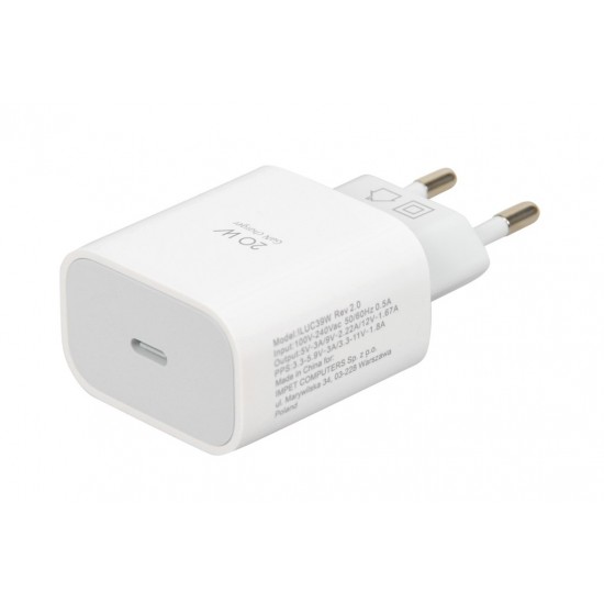 WALL CHARGER I-BOX C-39 USB-C PD20W WITH CABLE