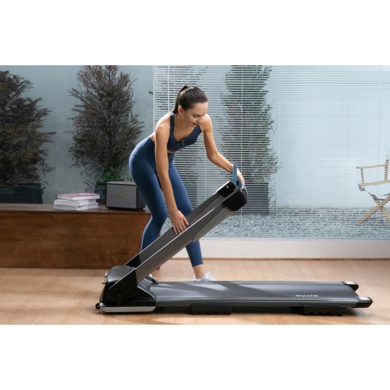 Electric treadmill, home OVICX Q2S PLUS bluetooth&app, 1-14km (black)