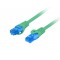 LANBERG PATCHCORD S/FTP CAT.6A 1M GREEN LSZH