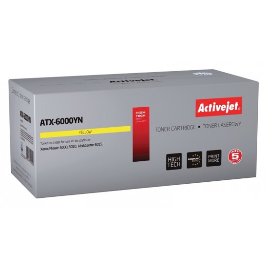 Activejet ATX-6000YN Toner (replacement for Xerox 106R01633; Supreme; 1000 pages; yellow)