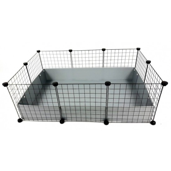 C&C Modular cage 3x2 110x75 cm guinea pig, hedgehog, silver grey