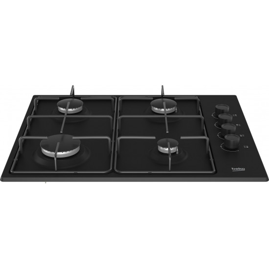 Beko HIBG64120SB hob Black Built-in 60 cm Gas 4 zone(s)