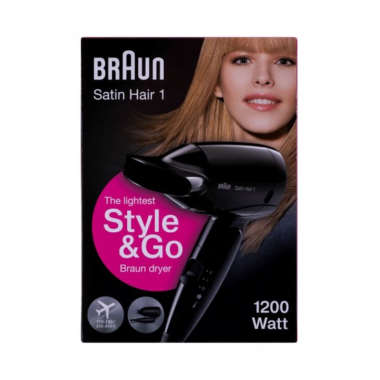 Braun HD130 hair dryer 1200 W Black