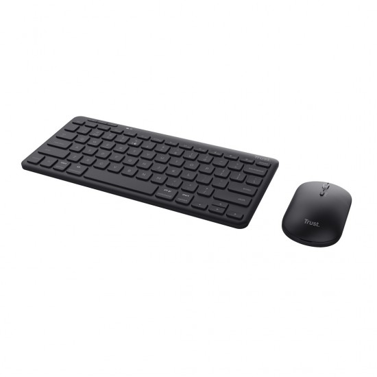 Trust Lyra keyboard Mouse included RF Wireless + Bluetooth QWERTY English Black