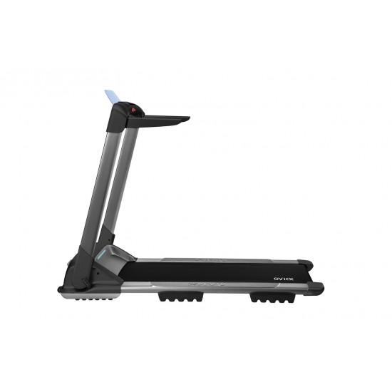 Electric treadmill, home OVICX Q2S PLUS bluetooth&app, 1-14km (black)