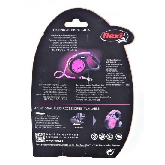 Flexi New Neon S 5 m Dog Retractable lead