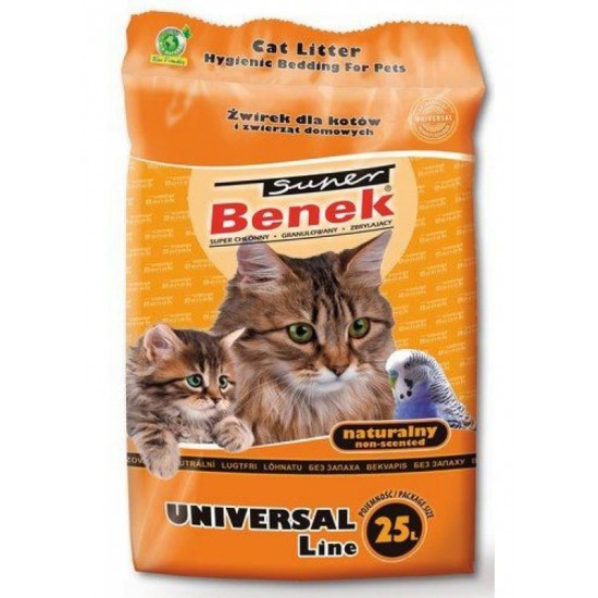 Certech Super Benek Universal Natural - Cat Litter Clumping 25 l