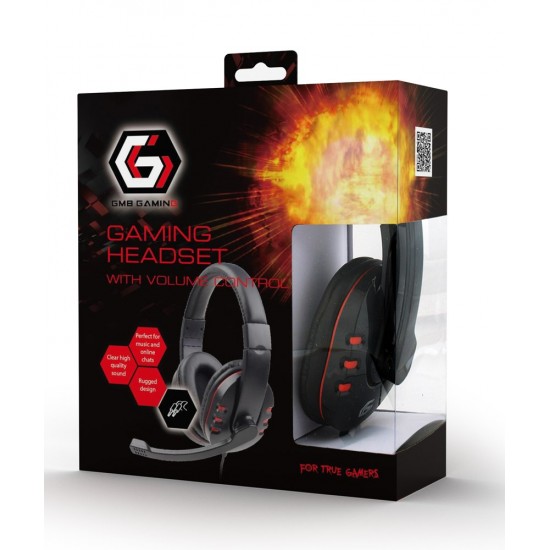 Gembird GHS-402 headphones/headset Wired Head-band Gaming Black