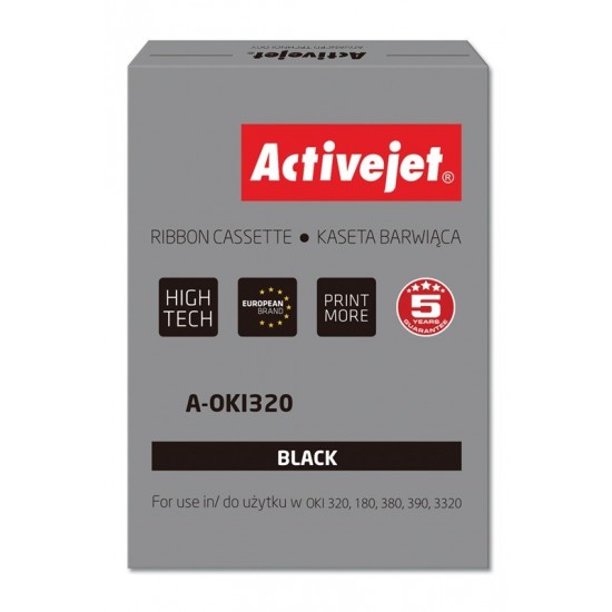 Activejet A-OKI320 Ribbon (replacement OKI 9002303; 3000000 characters; Supreme; black) 100 pieces