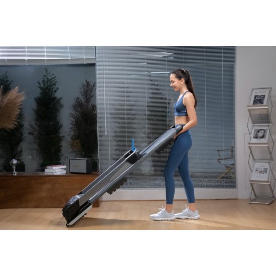 Electric treadmill, home OVICX Q2S PLUS bluetooth&app, 1-14km (black)