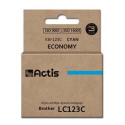 Actis KB-123C ink (replacement for Brother LC123C/LC121C; Standard; 10 ml; cyan)