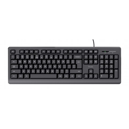 Trust TK-150 keyboard USB QWERTY Black