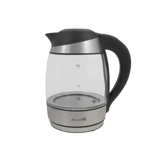 LED Glass Kettle Łucznik WK-2020 1,8l Black