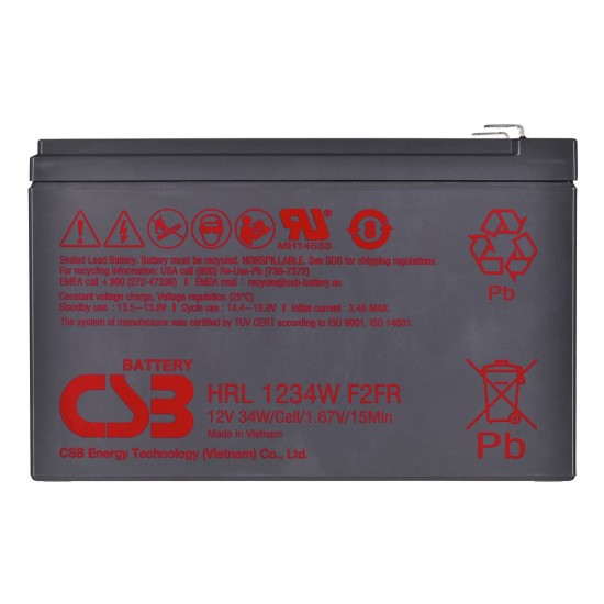 Battery CSB HRL1234WF2FR 12V 9Ah