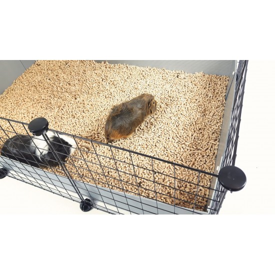 C&C modular cage 5x2 pig rabbit hedgehog black 180 x 75 x 37 cm