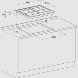 Gas hob Whirlpool GMT 6422 AN