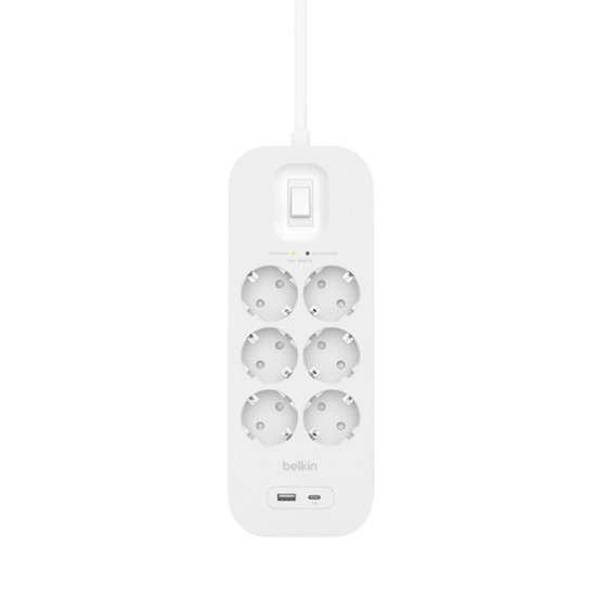 Belkin Connect White 6 AC outlet(s) 2 m