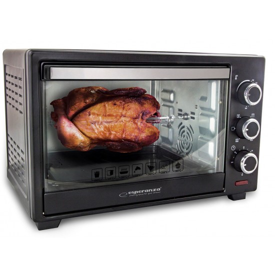 Esperanza EKO006 Mini oven with convection and spit 25 l 1600W Black