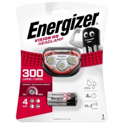 ENERGIZER FLASHLIGHT HEADLIGHT VISION HD HEADLAMP HEADLIGHT 3AAA 300 LUMENS