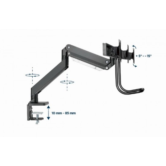 Gembird MA-DA3-03 monitor mount / stand 68.6 cm (27