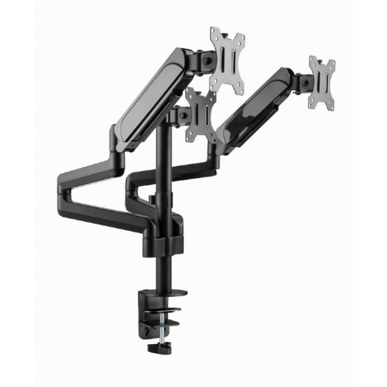 Gembird MA-DA3-01 Desk mounted adjustable mounting arm for 3 monitors (full-motion), 17”-27”, up to 7 kg