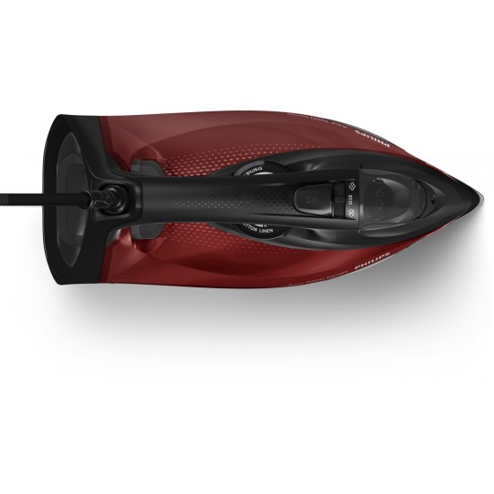 Philips 7000 series DST7022/40 iron Steam iron SteamGlide Plus soleplate 2800 W Black, Red