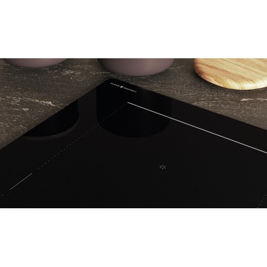 Hotpoint HS 1377C CPNE Black Built-in 77 cm Zone induction hob 4 zone(s)