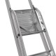 Krause Solidy Folding ladder silver