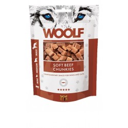 WOOLF Soft Beef chunkies - dog and cat treat - 100g