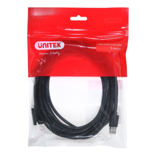 UNITEK Y-C418GBK USB cable 5 m USB 2.0 USB A Black