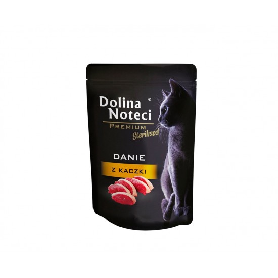 Dolina Noteci Premium Sterilised Duck dish - wet food for sterilized cats - 85g