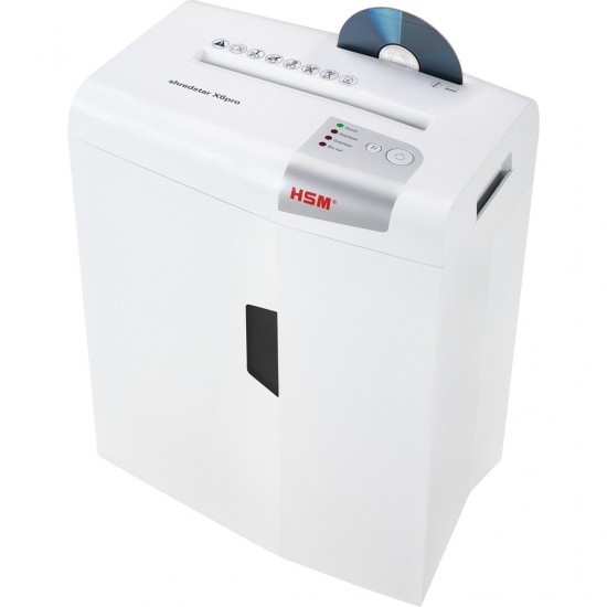 HSM shredstar X6pro document shredder, 2 x 15 mm + separate CD-cutting mechanism