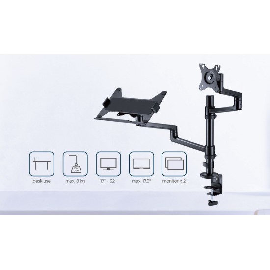 Gembird MA-DA-04 monitor mount / stand 81.3 cm (32