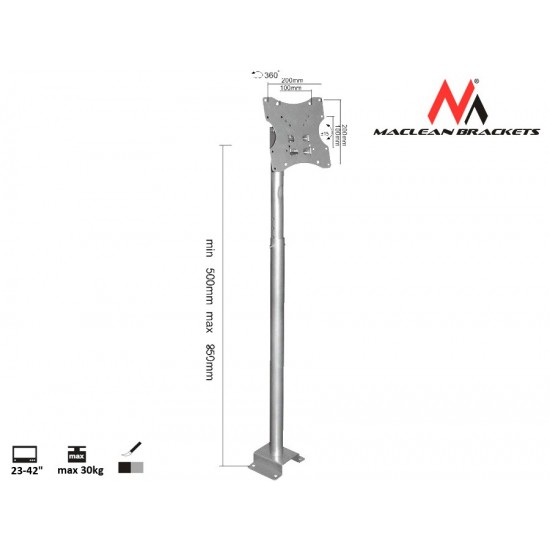 Maclean MC-504A S Adjustable Ceiling Bracket 23