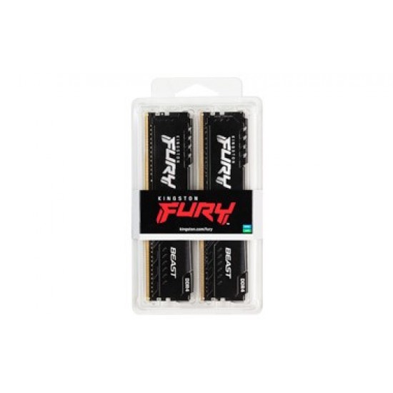 Kingston Technology FURY 16GB 3600MT/s DDR4 CL17 DIMM (Kit of 2) Beast Black