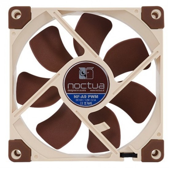 Noctua NF-A9 PWM computer cooling system Computer case Fan 9.2 cm Beige, Brown