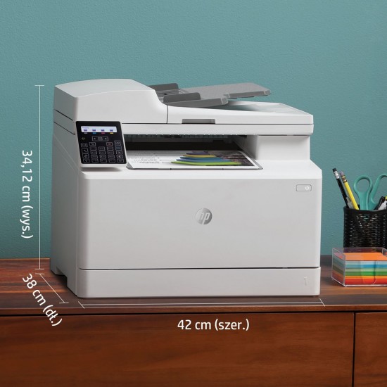 HP Color LaserJet Pro MFP M183fw, Print, Copy, Scan, Fax, 35-sheet ADF; Energy Efficient; Strong Security; Dualband Wi-Fi