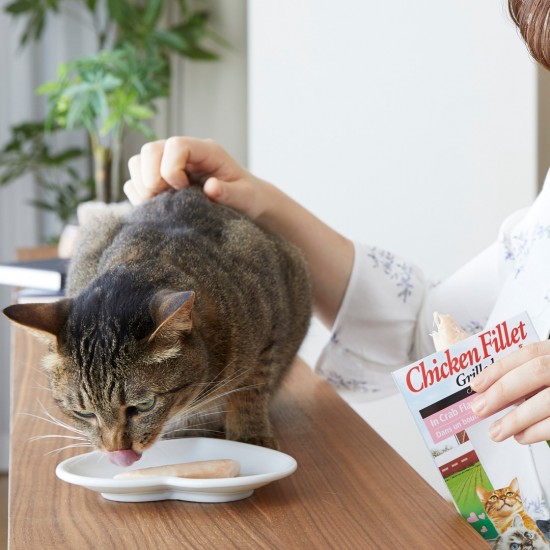 INABA Grilled Chicken Extra tender fillet in shrimp flavored broth - cat treats - 25 g