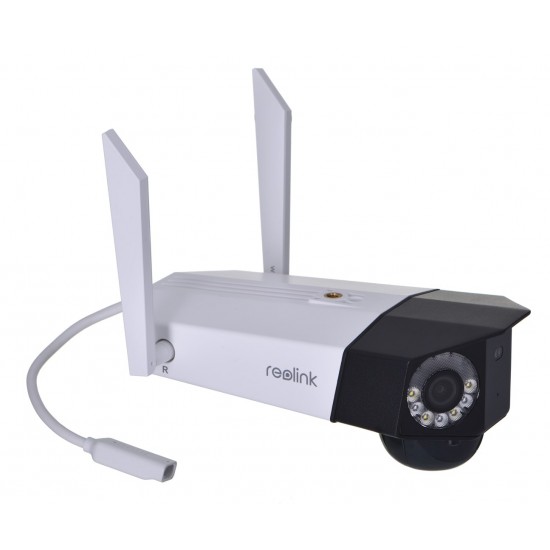 IP Camera REOLINK DUO 2 LTE wireless WiFi with battery and dual lens White